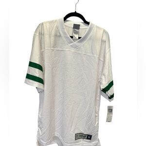 NWT NFL Vintage White BLANK Football Jersey Green Stripe NY Jets - Size M